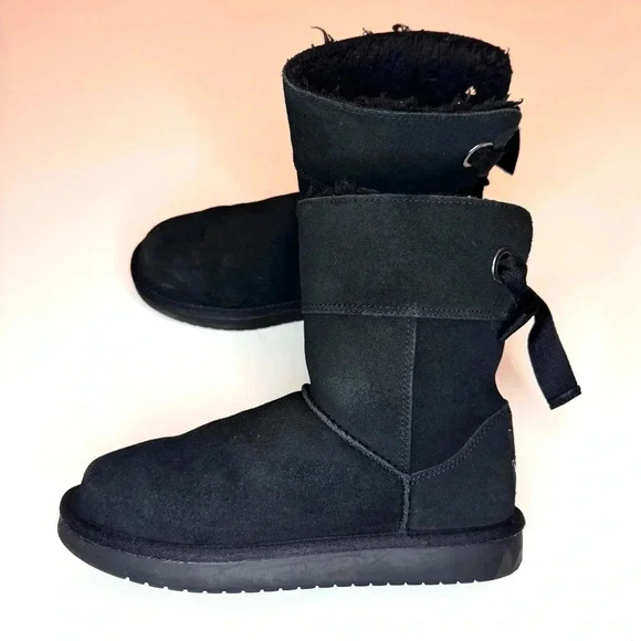 Koolaburra by Ugg Toddler & Big Girls Andrah Bow Boots Size- 3 - Picture 6 of 10